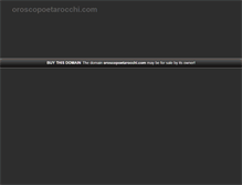 Tablet Screenshot of oroscopoetarocchi.com